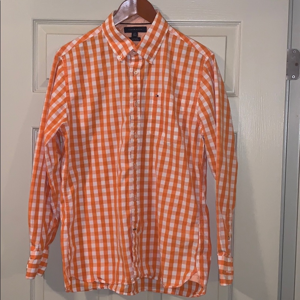 Tommy Hilfiger orange polo
